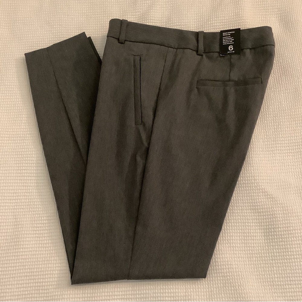 The Limited Exact Stretch Skinny Leg Pants, Size 6, Gray, NWT